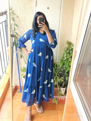 Birdie blue georgette dress.