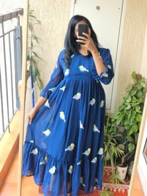 Birdie blue georgette dress.