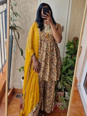 Kalamkaari rayon sharara kurta set