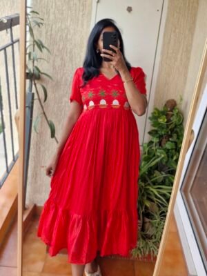 .Red Coastal Chinon frock.