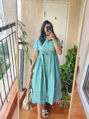 Sea Green shirt dress