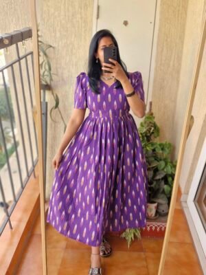 Purple Ikkath dress
