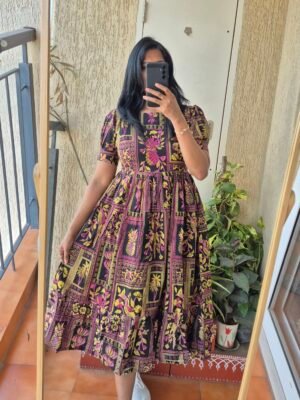 Black Macaw cotton dress.