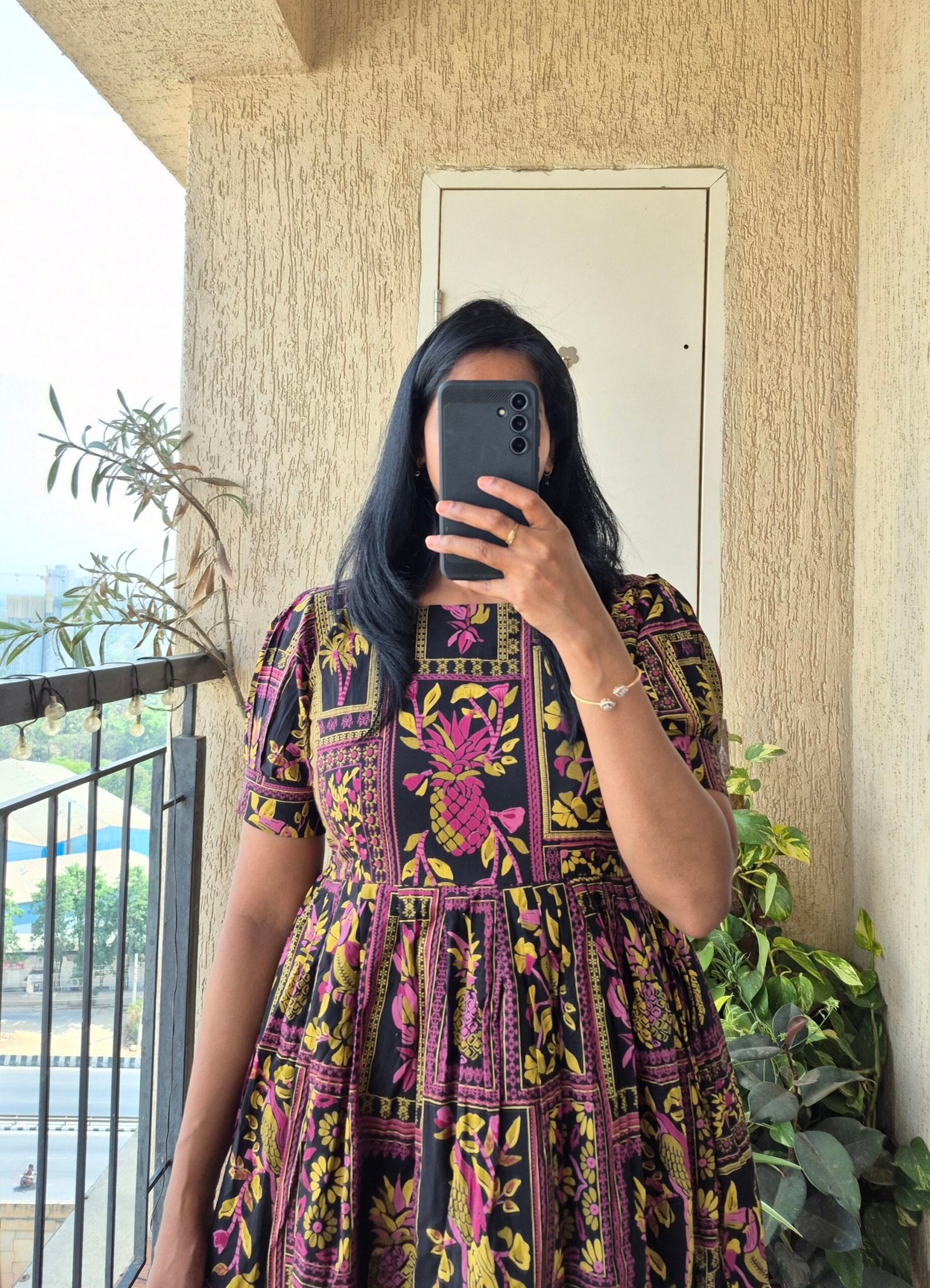 Black Macaw cotton dress. - Image 4