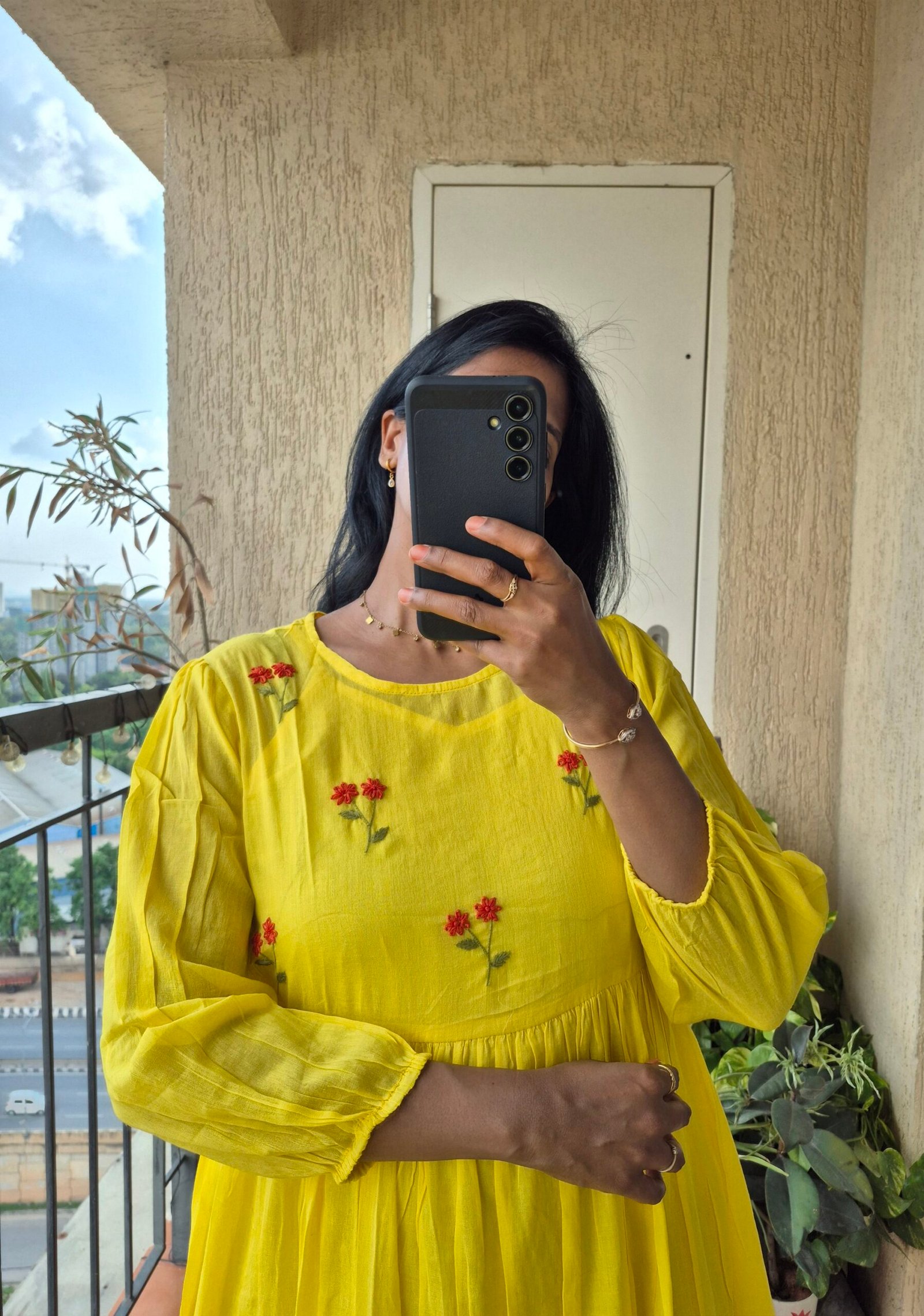 Haldi yellow 2 piece mul cotton dress. - Image 8