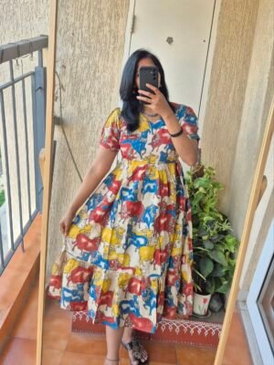 Nandi Penkalamkaari cotton dress.