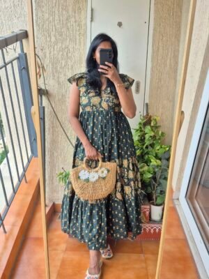 Emerald Green La La long Dress